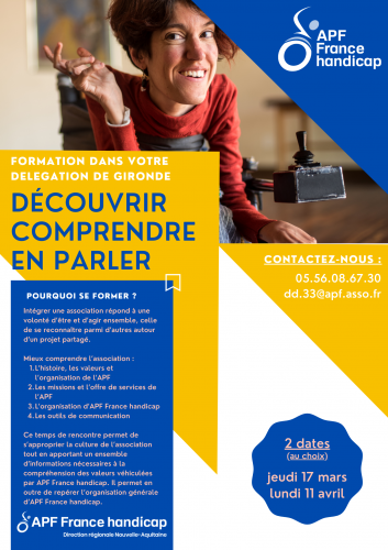 APF, Gironde, nouvelle-aquitaine, formation, association, handicap